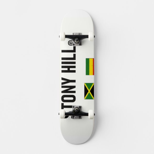 STENIG KULL SKIDBRÄDA MINI SKATEBOARD BRÄDA 18,5 CM (Framsida)