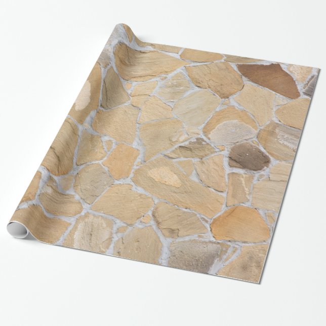Stenig mönster presentpapper (Utrullad)