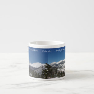 Stenig mugg för bergnationalparkespresso espressomugg