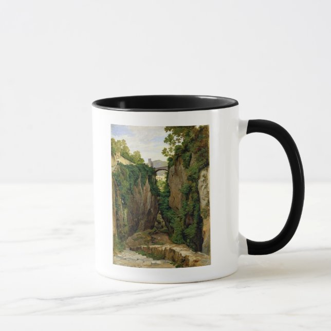 Stenig ravin på Sorrento, 1823 Mugg (Höger)