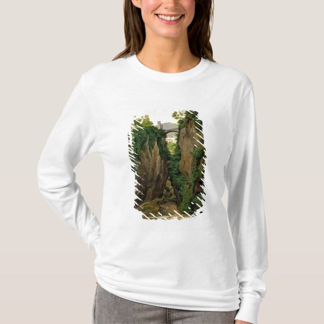 Stenig ravin på Sorrento, 1823 Tee (Framsida)