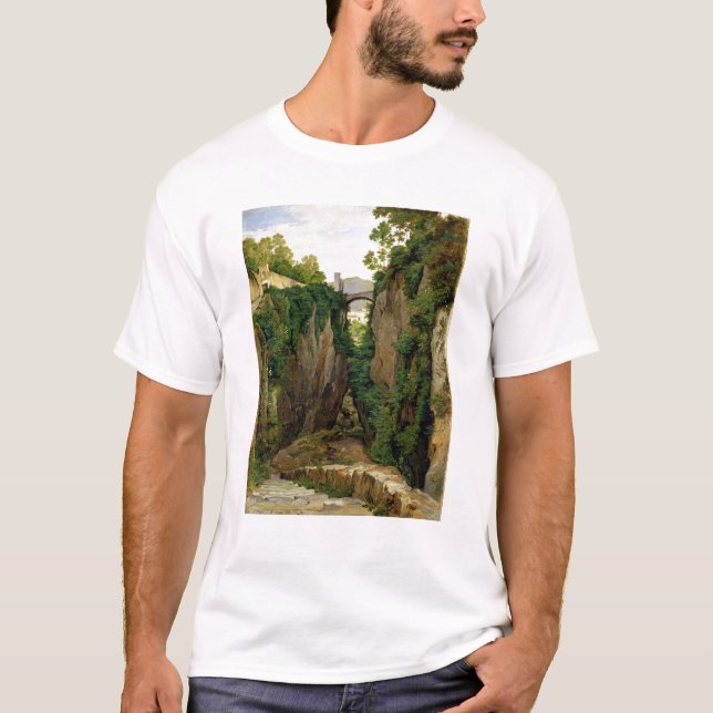 Stenig ravin på Sorrento, 1823 Tee (Framsida)