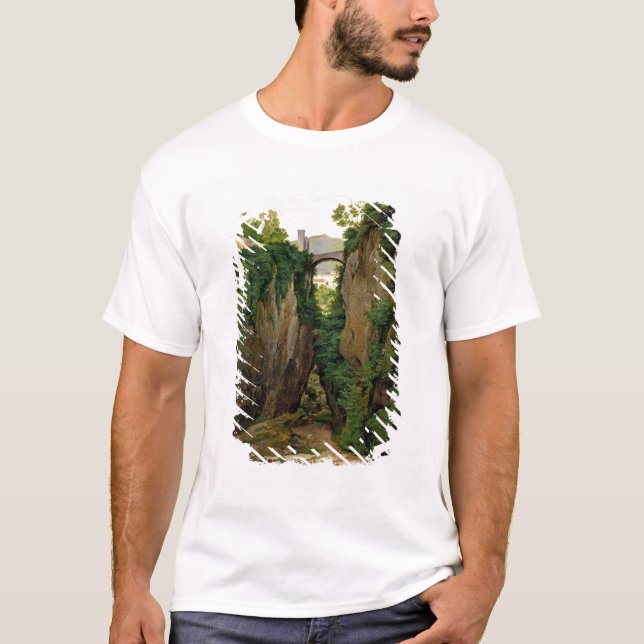 Stenig ravin på Sorrento, 1823 Tee Shirt (Framsida)
