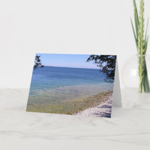 Stenig strand kort
