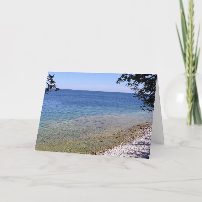 Stenig strand kort (Framsida)