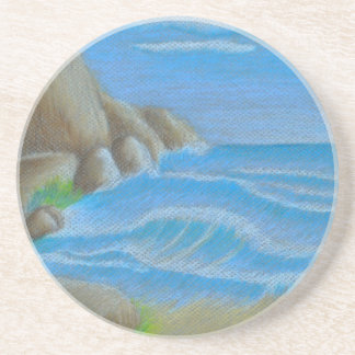 Stenig strand underlägg sandsten