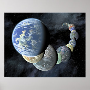 Steniga terrestrial världar poster