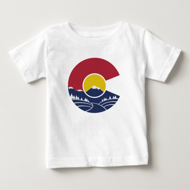 Stenigt berg Colorado C T-shirt (Framsida)