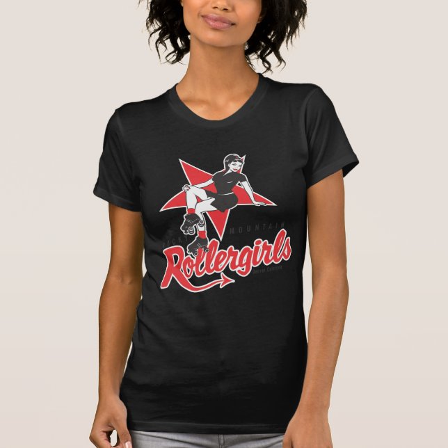 Stenigt berg Rollergirls T-shirt (Framsida)