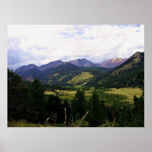 Stenigt bergnationalparktryck poster