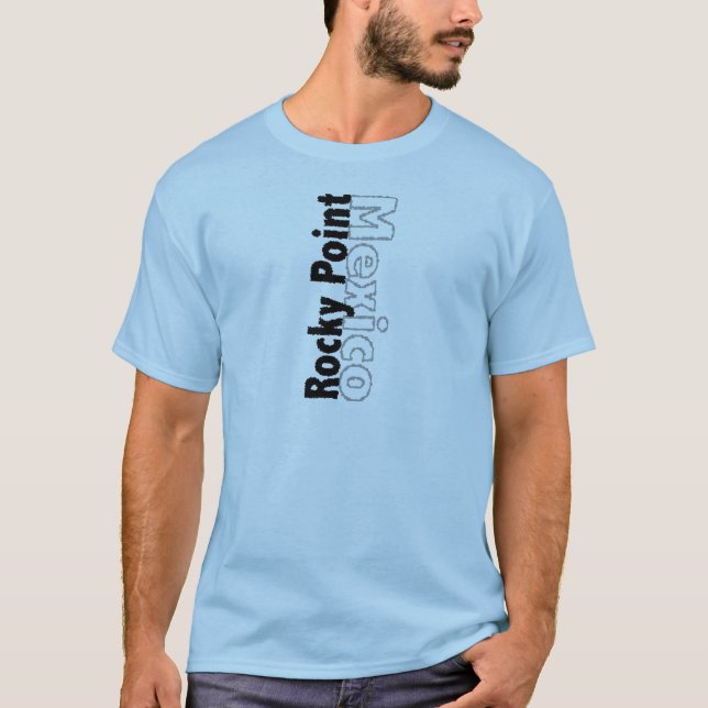 Stenigt peka Mexico Tee Shirt (Framsida)