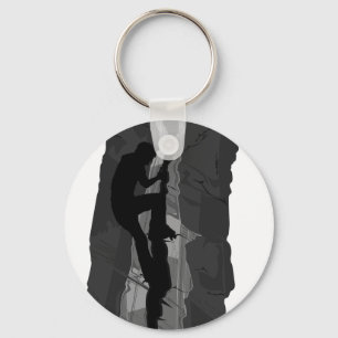 Stenklättrare Bouldering Keychain Nyckelring