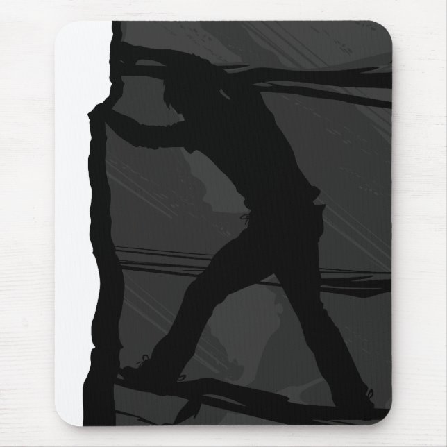 Stenklättrare Bouldering Mousepad Musmatta (Framsidan)
