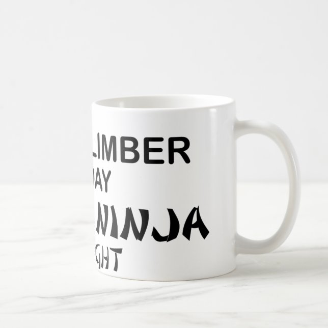Stenklättrare dödliga Ninja vid natt Kaffemugg (Höger)