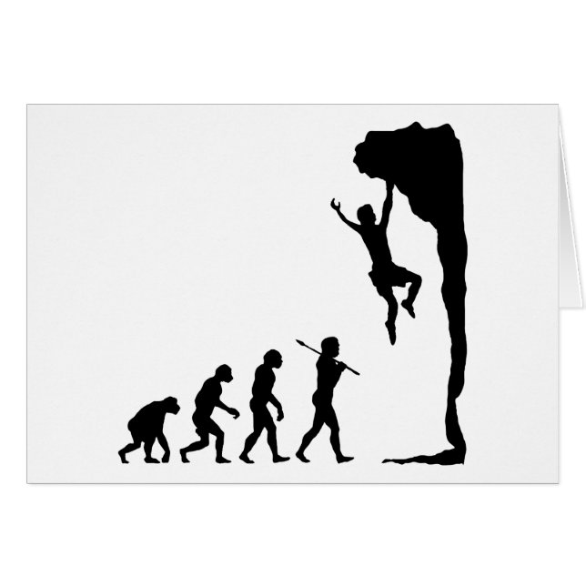 Stenklättring Hälsningskort (Framsidan Horizontal)