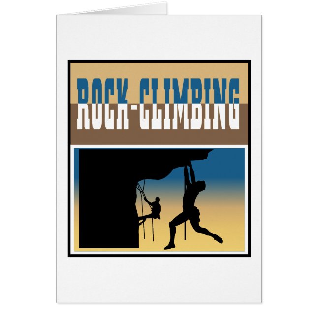 Stenklättring Hälsningskort (Framsidan)