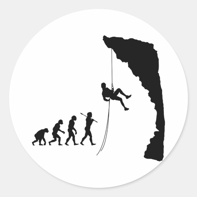 Stenklättring Runt Klistermärke (Framsida)