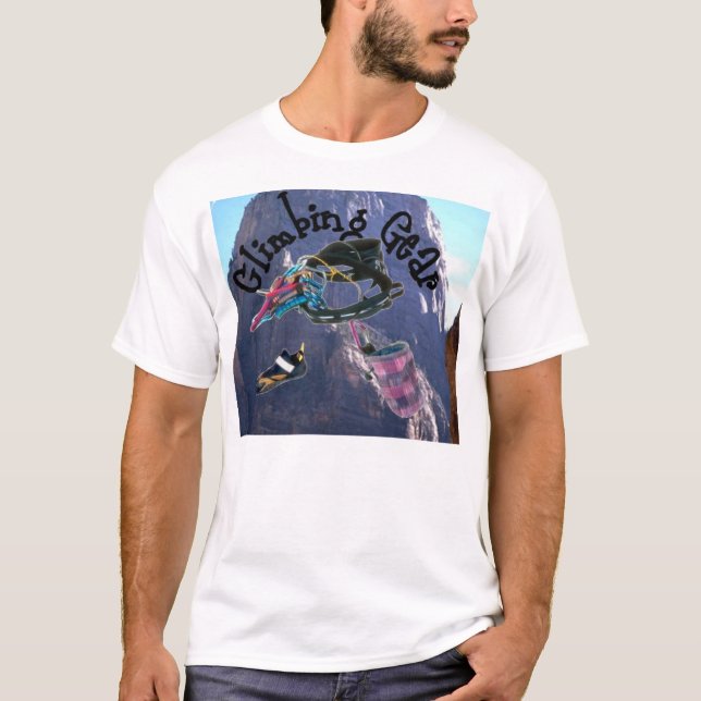 Stenklättringen utrustar tee shirt (Framsida)