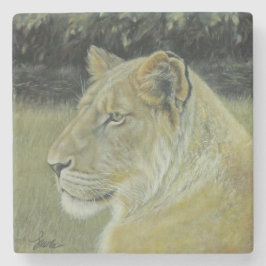 "Stenkustfartyg för den lejona drottningen" Stenunderlägg