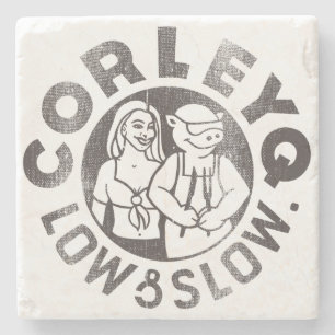 Stenkustfartyg med den CorleyQ logotypen Underlägg Sten