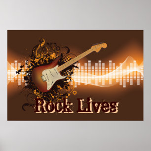 Stenliv - rock musik poster