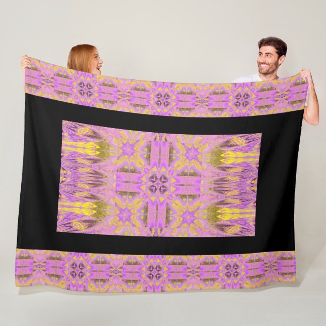 Stenljus Flower 4 Fleecefilt (På plats)