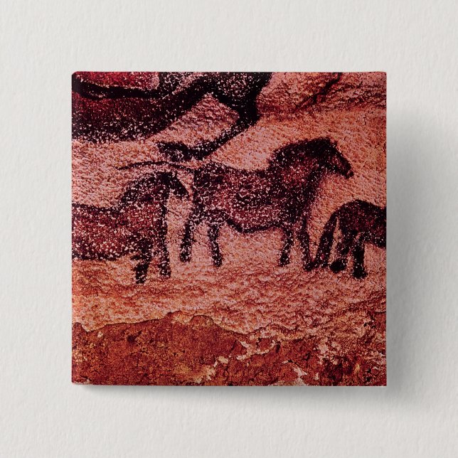 Stenmålning av tarpans, c.17000 BC Knapp (Framsida)