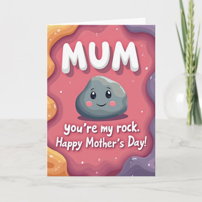 Stenmamma Glad mors dag-kort Kort (Framsida)