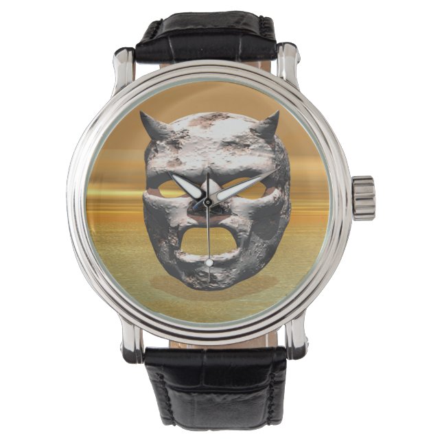 Stenmask Armbandsur (Framsida)