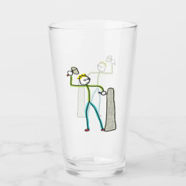 Stenmurare Stickman Glaskopp