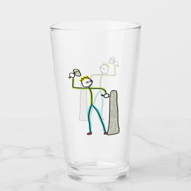 Stenmurare Stickman Glaskopp (Framsida)