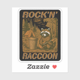 Sten'n' Raccoon Black Klistermärken