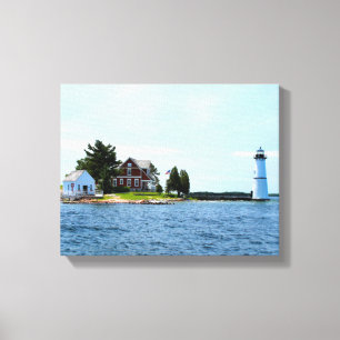 Stenöfyren, New York slogg in kanfas Canvastryck