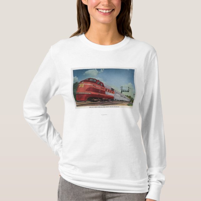 StenöRocketStreamlined tåg T-shirt (Framsida)