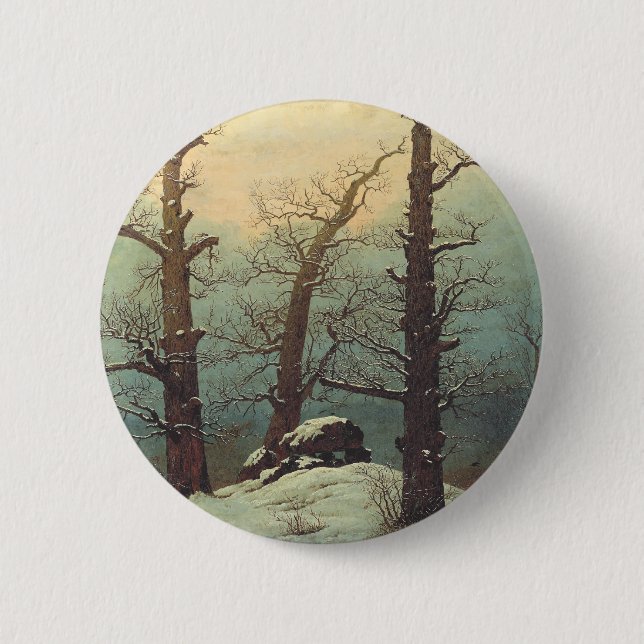 Stenröse i snö av Caspar David Friedrich Knapp (Framsida)