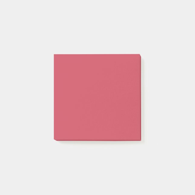 Stenrött (färg i fast form) post-it block (Framsida)