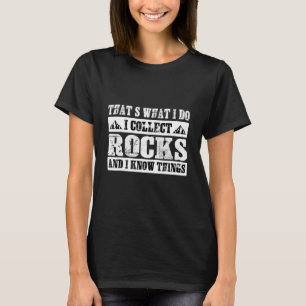 Stensamlande Sten män kvinnor Geologi T Shirt