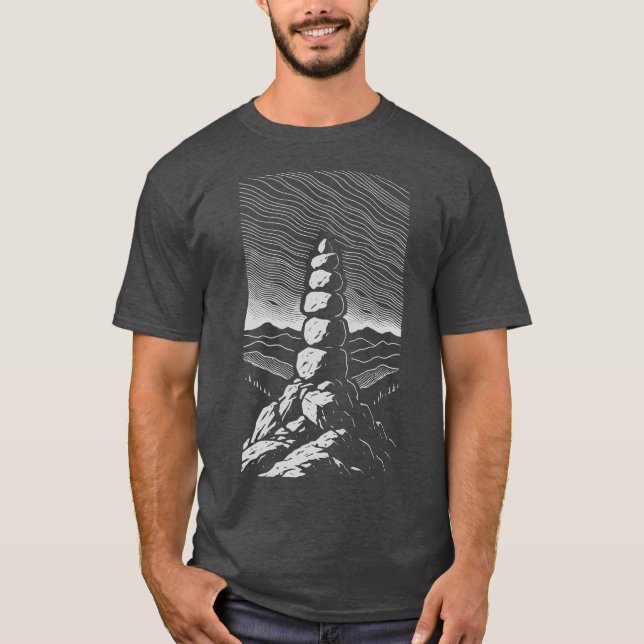 Stensamling Utomhus T Shirt (Framsida)