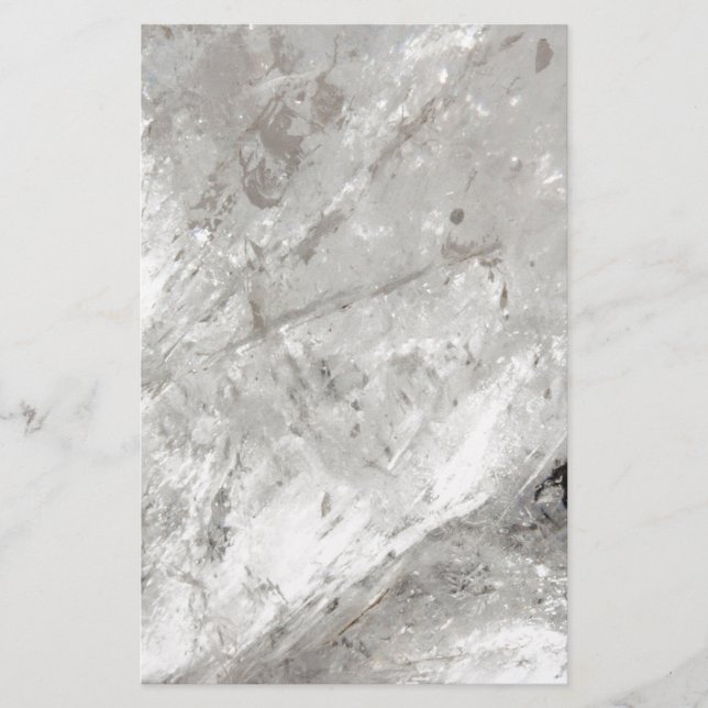 Stenskiffer av kvartskristkristallfryst kärlek brevpapper (Framsida)