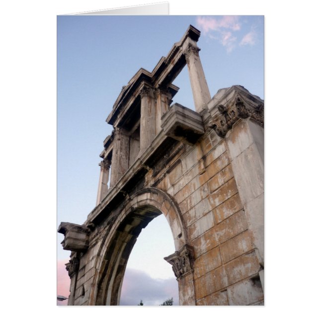 Stensten av archadrian hälsningskort (Framsidan)