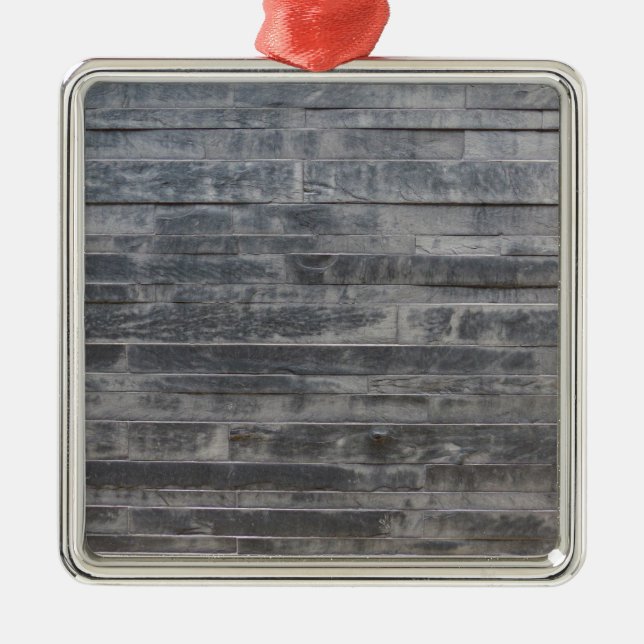 Stenstruktur Julgransprydnad Metall (Framsidan)