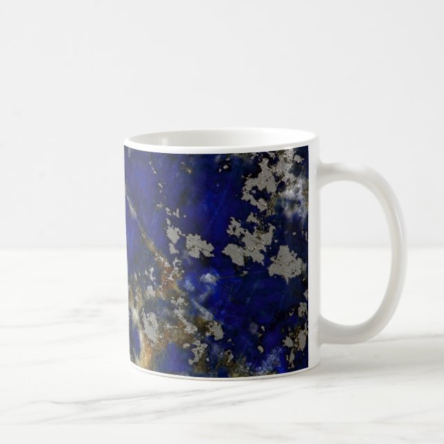 Stenstruktur: Lapis lazuli Kaffemugg (Höger)