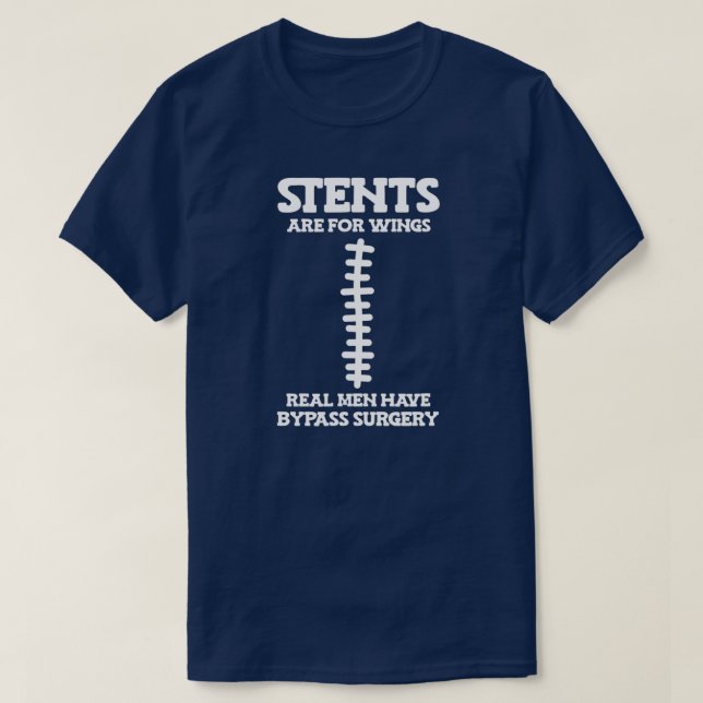 Stent för vingar manar har bypass-kirurgisk design t shirt (Design framsida)