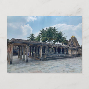 Stentempel i Belur, Karnataka, Indien Vykort
