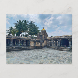 Stentempel i Belur, Karnataka, Indien Vykort