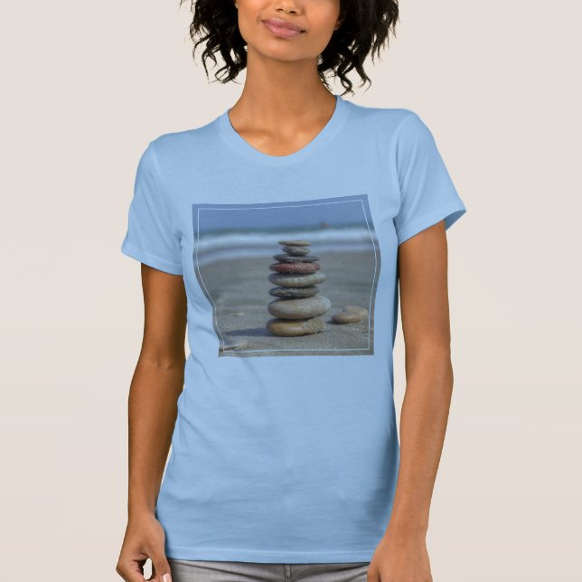Stentorn på strand t-shirt (Framsida)