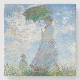 STENUNDERLÄGG: CLAUDE MONET : KVINNA MED PARASOL STENUNDERLÄGG