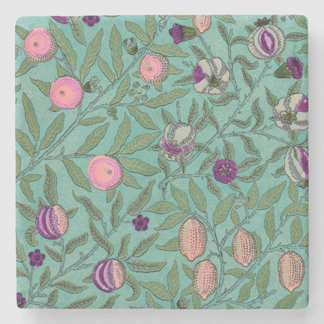 STENUNDERLÄGG: WILLIAM MORRIS : POMEGRANATER STENUNDERLÄGG (Framsidan)