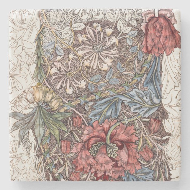 STENUNDERLÄGG: WILLIAM MORRIS : VILD TULIP STENUNDERLÄGG (Framsidan)