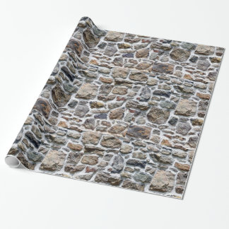 Stenvägg som slår in papper presentpapper